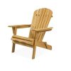 All Weather Adirondack Large Foldable Chair - Natural Finish