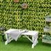 Outdoor Farmhouse Fir Wood 2-Person Garden Bench in White Finish