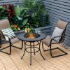 4 in 1 Fire Pit with Grill Cooking BBQ Grate, Ice Bucket, and Dining Table