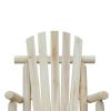 FarmHouse Classical Fir Wood Rocking Adirondack Chair - Set of 2
