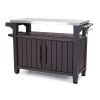 Outdoor Grill Party Caster Bar Serving Cart with Storage