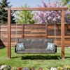 Grey Outdoor 2-Person Heavy Duty Porch Swing - 900 lb Capacity