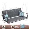 Grey Outdoor 2-Person Heavy Duty Porch Swing - 900 lb Capacity