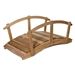 Outdoor Black Metal Arch 8-ft Garden Bridge with Safety Side Rails