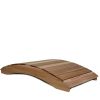 Outdoor Black Metal Arch 8-ft Garden Bridge with Safety Side Rails