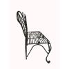 Modern Outdoor Butterfly Garden Bench in Black Metal