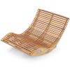 2-Seater Adirondack Slatted Acacia Patio Dual Rocker Sunbed Lounger
