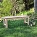 Outdoor Patio Backless Cedar Wood 4-ft. Garden Bench in Natural Finish
