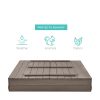 Sturdy Cedar Wood Kids Outdoor Sandbox with Benches - Grey