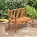 Solid Wood 4-Ft. Outdoor Patio Garden Bench - 800 lbs Weight Capacity