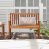 Solid Wood 4-Ft. Outdoor Patio Garden Bench - 800 lbs Weight Capacity