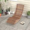 Outdoor Ergonomic Patio Wooden Rocking Chair Lounger